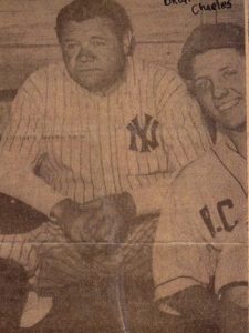 Charles Miller with Babe Ruth